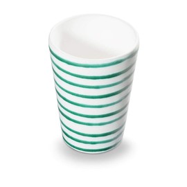 GMUNDNER KERAMIK Drinking Cup Capacity: 0.28 Litres Green Flamed Crockery Handmade in Austria