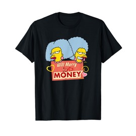The Simpsons Patty and Selma Will Marry for Money Retro T-Shirt
