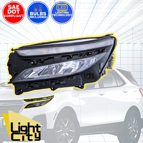 Aftermarket Products For 2022-24 Chevy Equinox Driver LED Reflector Headlight