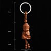 MINGZE 4 Piece Buddha Key Ring, Small Pendants Buddha Figure