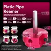 sixcow 2-Inch Head Plastic Pipe Fitting Reamer PPR200 with 3/8-Inch