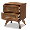 Baxton Studio Barrett Nightstands, Walnut Brown