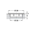2 Pcs Hinge Hole Cover 35mm Plastic Hinge Hole Cover