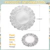 sourcing map 50 Pcs Round Paper Doilies, 4.3 Inch Disposable