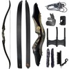 Recurve Bow Set for Adult & Youth Beginner, 62" Wooden