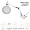 5X Magnifying Glass Clip On LED Tattoo Desk Lamp USB