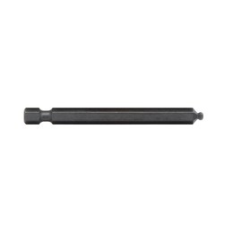 BONDHUS No.10856 Hex Ball Point Power Bit, 0.1 inches (3 mm), Insertion Angle: 0.25 inches (6.35 mm), Total Length: 3.0 inches (76 mm), Black Dyed Treatment, BH3MM