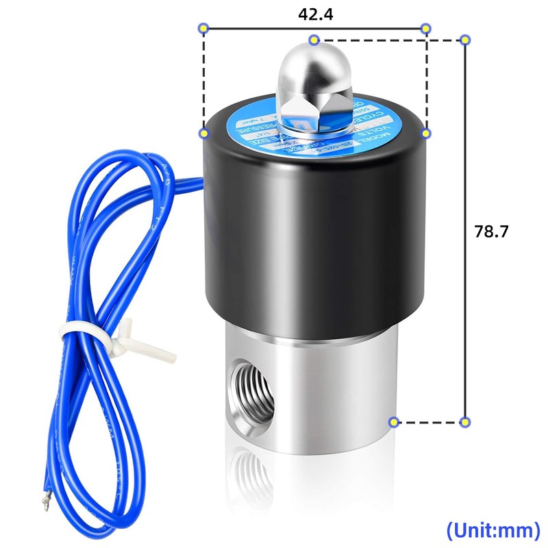 TAILONZ PNEUMATIC 1/4" BSP 24V Stainless Steel Barbed Solenoid Valve
