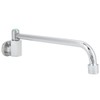 Copper Alloy Silver Wall‑Mounted 360 Degree Rotating Faucet Semi‑Automatic Kitchen