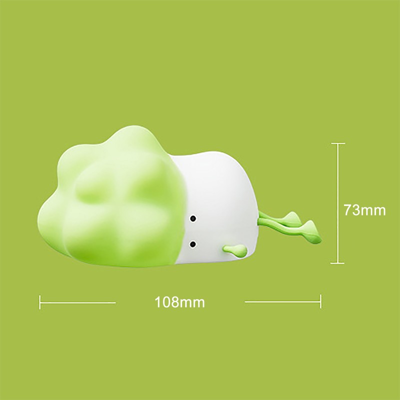 Cabbage Night Light Three Levels Light Adjustment Silicone Lamp Bedroom