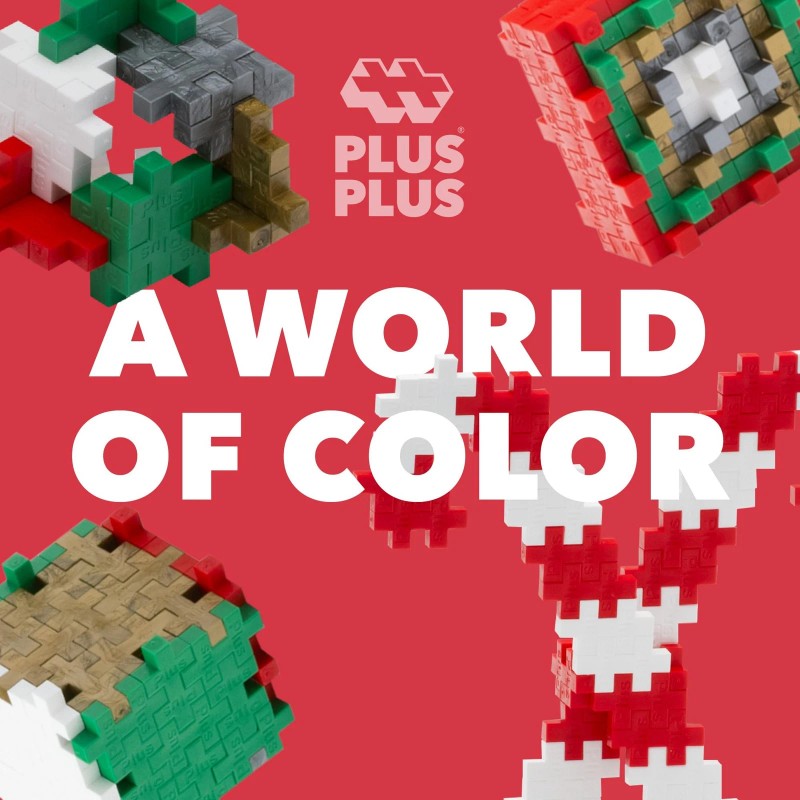 PLUS PLUS Multicolor Building Blocks Set 240 Pieces Creative Fun