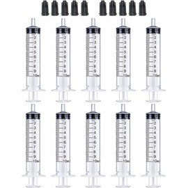 10ml Syringe-s with Caps (10pcs) for Pets or Industrial & Scientific