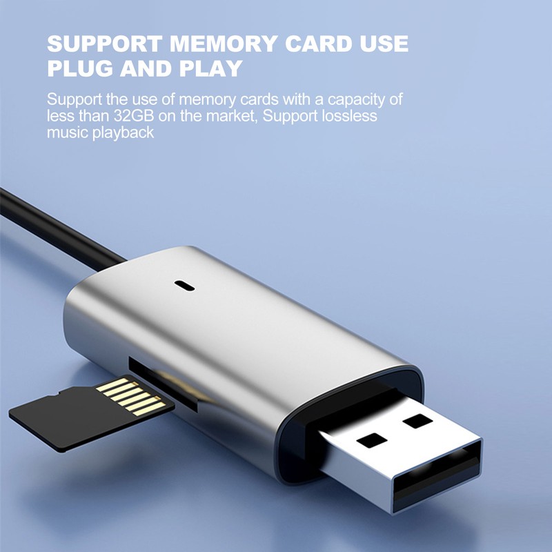 Bluetooth 5.1 Aux Adapter Built in Mic Hands Free Call