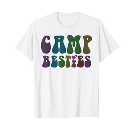 Groovy CAMP BESTIES BFF In-Tents Mode On Cruising Girls T-Shirt