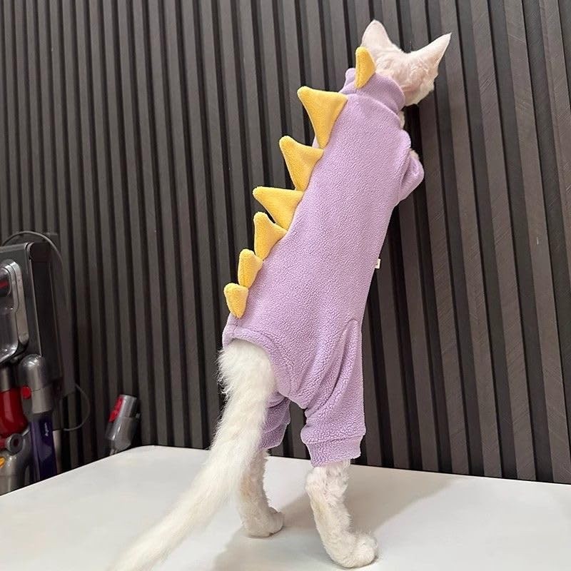 Four Leg Cat Clothes Pjamas Warm Jumpsuit Elastic Pet Clothes