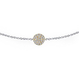 Lafonn Classic Sterling Silver 2-Tone Plated Simulated Diamond Necklace (0.44 CTTW)