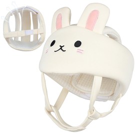 Baby Safety Helmet Soft Breathable Baby Head Protector for Crawling Walking Infants, Toddlers Anti-Collision, Ultra-Lightweight Suit 6-24m（Rabbit）