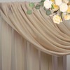Wokceer Wedding Arch Draping Fabric Nude 28.7" x 20FT Sheer