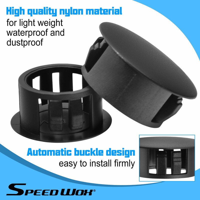 SPEEDWOX 200個セット ホールプラグ プラスチック製穴プラグ ロック穴プラグ 5mm 6mm 8mm 10mm 13mm