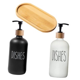 BIUDECO Bathroom Liquid Soap Dispenser Pump Squeeze Soap Dispenser Refillable for Kitchen Sink