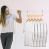 LALAGO Space Saving Clothes Hangers, Pack of 12 Multiple Wooden
