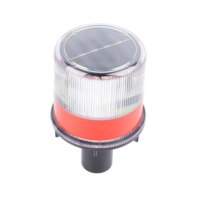 Solar Traffic Warning Light LED Waterproof Easy Move Traffic Flasher