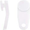 50 Pcs White Plastic Curtain Hooks Roller Track Gliders White