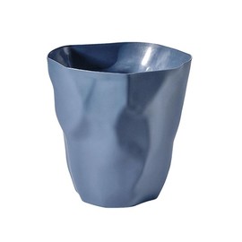 Ming Nordic Style Irregular Trash Can Modern Solid Color Plastic Garbage Rubbish Bin Food Waste Basket Basin Bucket Flower Pot Organizer Home Decor - Color: Pink