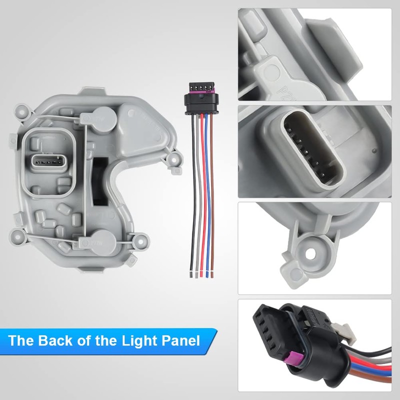 WMPHE Tail Lamp Light Holder Bracket and Wiring Plug Compatible