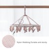 Foshine Clothes Drying Racks Foldable Clip Hangers Drip Hanger Plastic