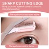 XENQITO Pack of 3 Eyebrow Scissors, Eyebrow Scissors with Comb,