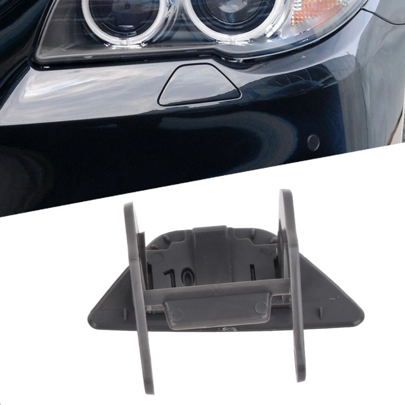 Front Bumper Headlight Washer Water Spray Cover 51117332684 Replacement for
