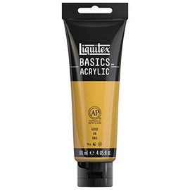Liquitex Heavy Body Acrylic Pintura Acrílica, Dorado (Iridescent Bright Gold 234), Tubo de 4 oz