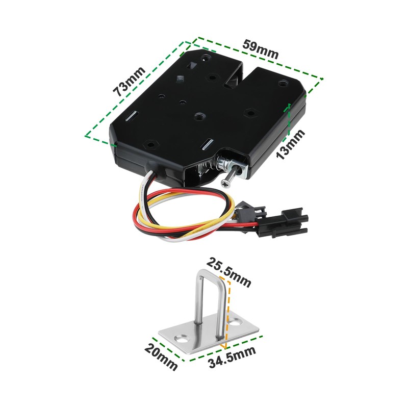 SG Store 2set Electric Control Lockers Latch Lock DC 12V