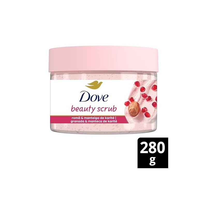 Dove Beauty Scrub Jabón Exfoliante Corporal Granada y Manteca de