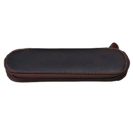 Anders Pencil Case Leather German Design Pencil Case Leather Case, brown, Pencil case