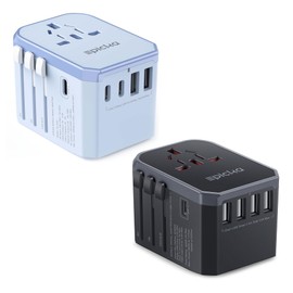 EPICKA TA-105C Blue and TA-105 Grey Universal Travel Adapter