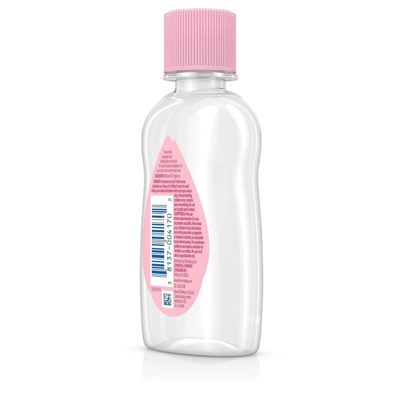 Johnson's Baby Oil, Pure Mineral Oil to Prevent Moisture Loss,