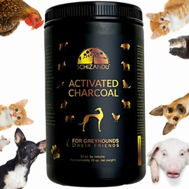 Activated Charcoal Powder for Dogs and All Pets, Livestock. Organic. for Digestive Upset, Poisonings, Detox, Dental Health, Kidney Relief, General Well-Being, Longevity, 10 oz / 1qt