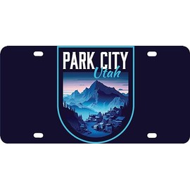 Park City Utah Design A Souvenir Mini Metal License Plate 4.75 x 2.25 inch