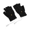 USB Heated Gloves Full Half Fold Back Warm Heated Winter