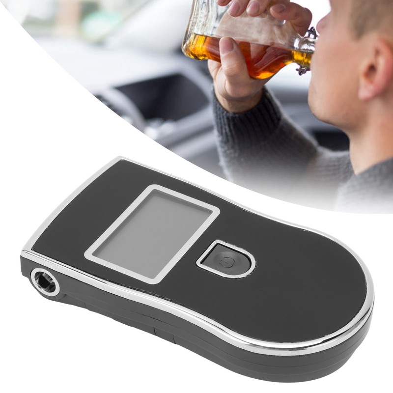 Breathalyzer Portable Handheld Quick Response Red Backlight Digital Display Alcohol