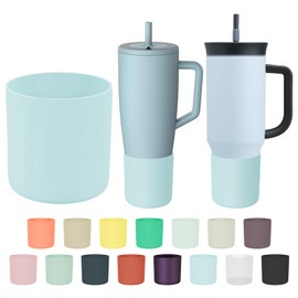 Tall Silicone Boot Compatible with Brumate Era/Owalaa/Hydrojugg Traveler 40 oz Tumbler with Handle, Protective Anti-Slip & Anti-Scratches Cover Bumper Accessories