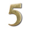 Self-Adhesive 2" Inch Imperial Brass Mailbox Number #5