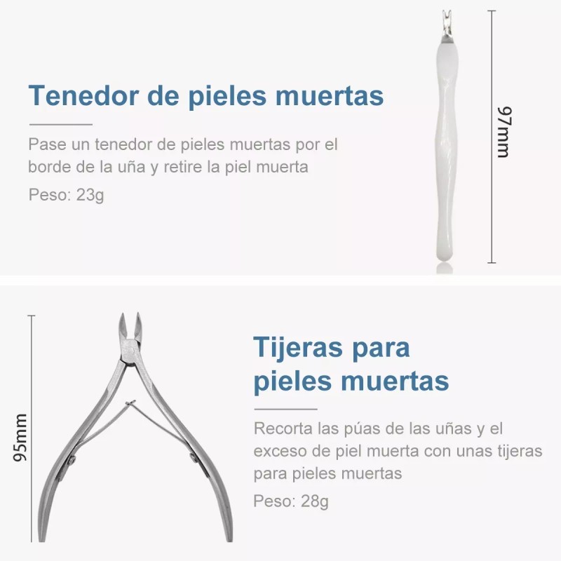 Maange Profesionales Limas Para Uñas Set Belleza Para Uñas 10