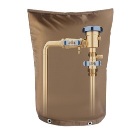 Backflow Preventer Insulated Cover (5˚F) Thick 6-Layer Fabric Pipe Insulation Cover (UV Coated) Winter Freeze Protection,for Water Well Pump Covers and Sprinkler Valve Covers (16" W X 20" H)