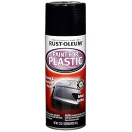Rust-Oleum 248649 Automotive Paint for Plastics Spray Paint, 12 oz, Gloss Black