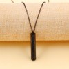 JunyiDIY Black Stainless Steel Scripture Necklace | Quran Pendant Necklaces