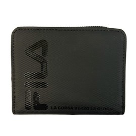 Fila Wallet, Mini Round Zipper, Men's, Women's, Unisex, Black
