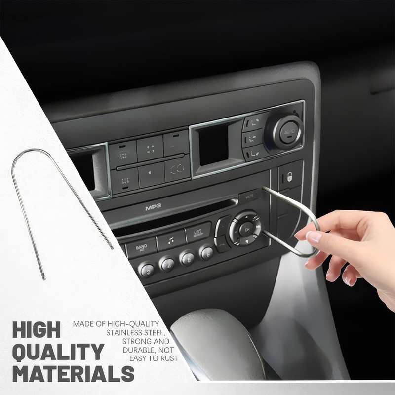 DHWEKU Set of 4 Radio Removal Tool, Release Key, Car